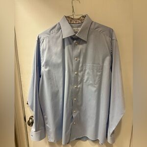 Eton size 17 1/2 Light Blue Men's Shirt 44/17.5